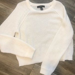 Forever 21 F21 White Sweater - Gently Used Size M